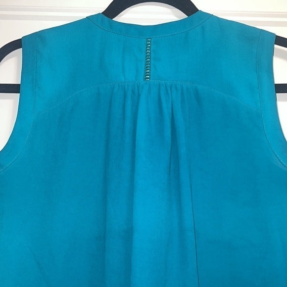 anthropologie Maeve blue lace front sleeveless blouse size 0 - Picture 10 of 14